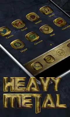 Heavy Metal GOLauncher EX Theme android App screenshot 6